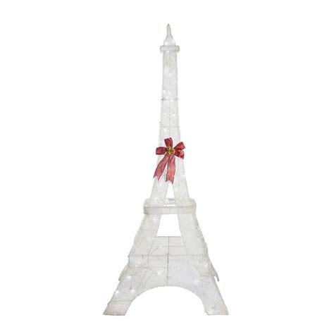 Home Accents Holiday 86 In Led Lighted Twinkling Pvc Eiffel Tower
