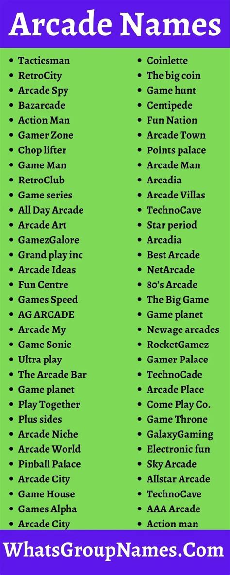 305 Arcade Names And Arcade Gaming Names Ideas For Gamers