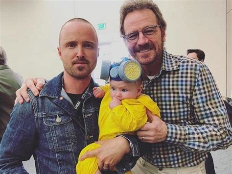 Aaron Paul Dressed His Baby As Walter White For Sdcc 2018