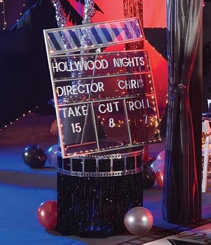 Lighted Hollywood Clapboard Hollywood Party Theme Hollywood Party