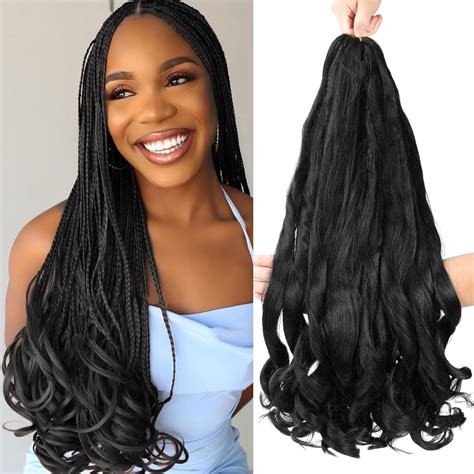 Nayoo French Curly Braiding Hair 12 Packs 22 Inch Loose