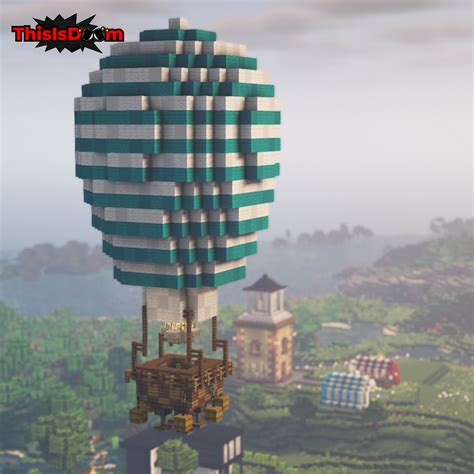 Hot Air Balloon Build And Litematic Minecraft Map