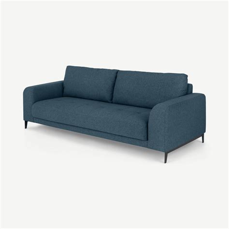 Luciano 3 Seater Sofa Orleans Blue Uk