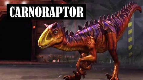 Carnoraptor Level40 Jurassic World The Game Youtube