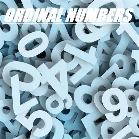 Atividades sobre Numerais Ordinais em Inglês Ordinal Numbers Check more at https