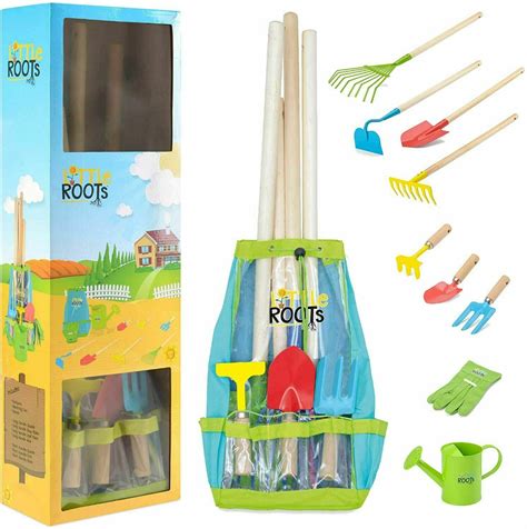 Kids Garden Tool Set Gardening Tool Kit Spade Showel Rake Backpack
