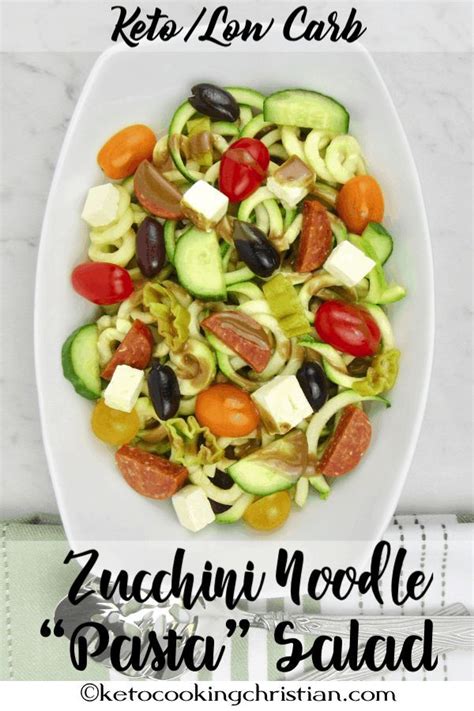 —anne lynch, beacon, new york Zucchini Noodle "Pasta" Salad - Keto and Low Carb ...