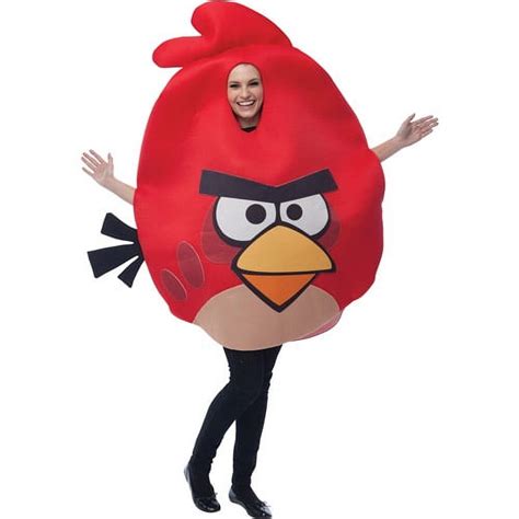 Angry Birds Adult Halloween Costume Red