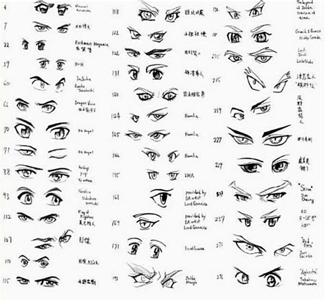 Anime Eyes Drawing Male Lilliam Neely
