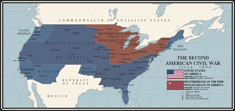 The Second American Civil War Circa 1946 The Steel Veil Imaginarymaps