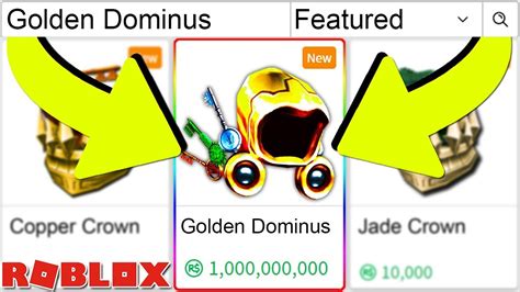 The Golden Dominus Was Released Omg Roblox Ready Player One Youtube