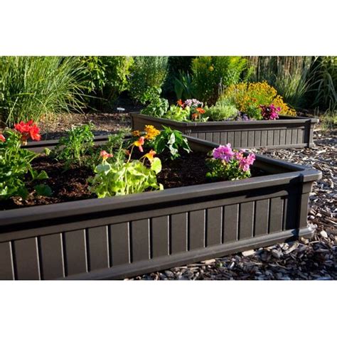 Raised gardening is not only more efficient the 4 ft. Lifetime 4' x 4' Stackable Raised Garden Bed Kit & Reviews ...