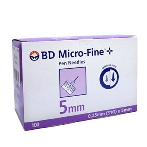 Bd Micro Fine Plus Pen Needles 025mm 31g X 5mm All Day Veterinary