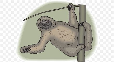 Three Toed Sloth Clip Art Png 600x447px Watercolor Cartoon Flower