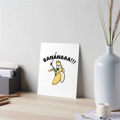 Bananaaa Art Board Print For Sale By Mezma Redbubble