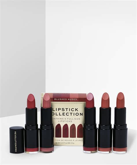 Revolution Pro Blushed Nudes Lipstick Collection At Beauty Bay