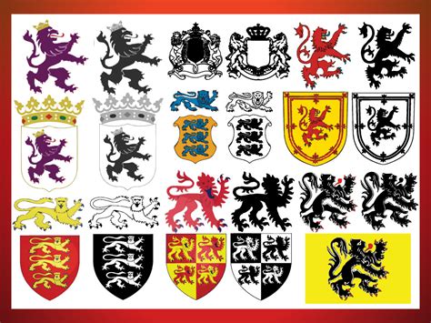 Heraldic Lion Vector Art Images Heraldry Symbols Vector Heraldic