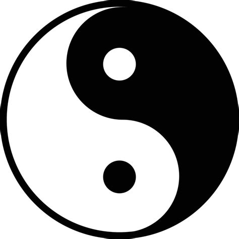 Ying Yang Symbol Icon On A White Background 4748672 Vector Art At Vecteezy