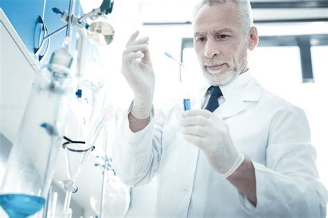 Professional Male Scientist Working Stock Image Image Of Checkup