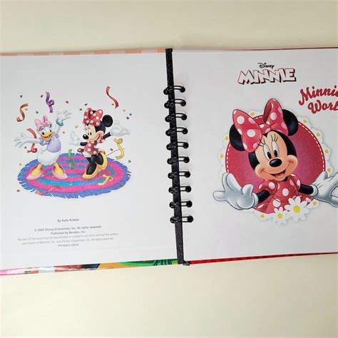 Disney Autograph Book Repurposed Minnie Mouse Book Upcycled Disney Journal Storybook Notebook