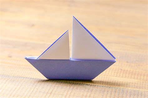 Boat With 2 Sails Origami Boat Origami Origami Ship