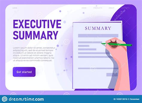 Executive Summary Stock Illustrations 267 Executive Summary Stock