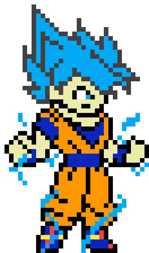 Pixilart Goku By Jeff Thebuilder