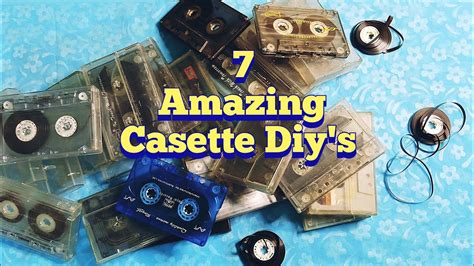 7 Awesome Diy Crafts From Old Cassettes Cassette Tape Diy Old