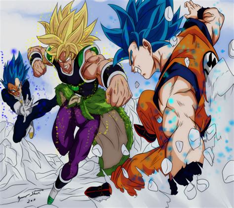 Goku And Vegeta Vs Broly 🍓mrmutenroshi Dragon Ball Super Broly Vs