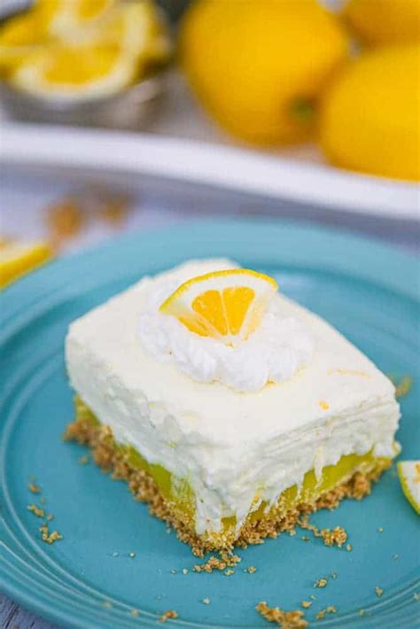 Lemon Layered Pudding Cheesecake Bars The Baking Chocolatess