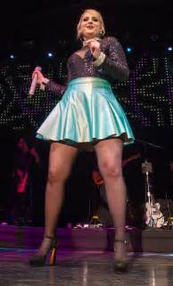 Meghan Trainor Rocks Luna Parks Big Top In A Mini Skirt Daily Mail