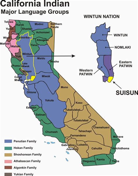 Map Of California Native American Tribes