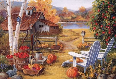 Beautiful Autumn Art Autumn Paintings Beauty Nature Pumpkins Hd