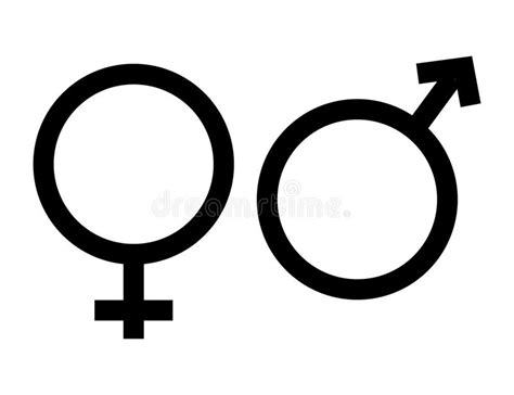 Símbolo Heterosexual Línea Icono San Valentín Concepto De Día Signo