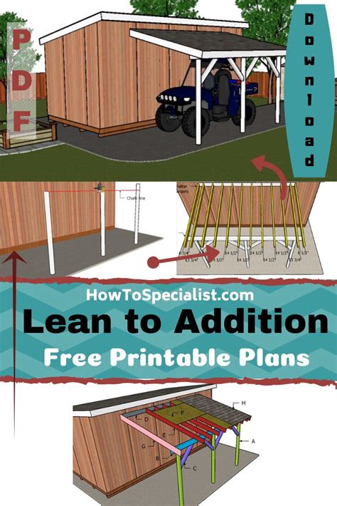 Most garages have at least some electrical wiring. How to Build a Lean to Addition - Free PDF Download | HowToSpecialist - How to Build, Step by ...