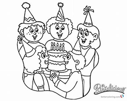 Coloring Pinkalicious Party Birthday Pages Printable