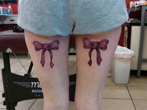 Bows In The Back Of The Legs Pink Bows On The Back Of My Thighs