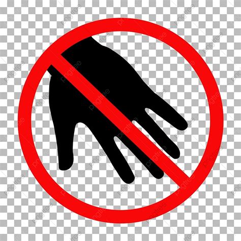 Do Not Touch Vector Art Png Do Not Touch Icon On Transparent