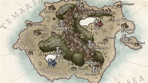 Fantasy Maps In Photoshop Part Iv Colour And Details Daniel Hasenbos