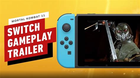 Mortal Kombat 11 Nintendo Switch Gameplay Reveal Trailer Youtube