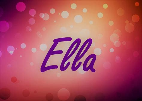 Herkunft Bedeutung Der Name Ella Hat Sich In Den Letzten Jahren Wieder Zu Einem Der