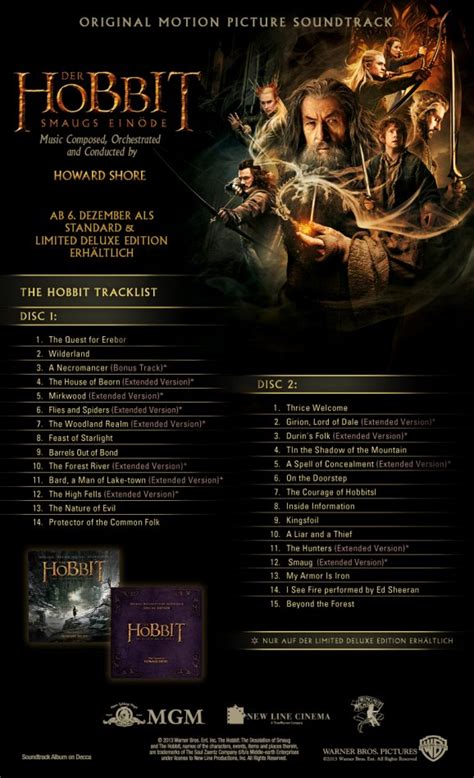Der Hobbit Smaugs Einöde Soundtrack And Reise Durch Mittelerde