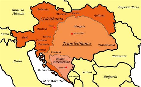 Imperio Austro Hungaro Mapa