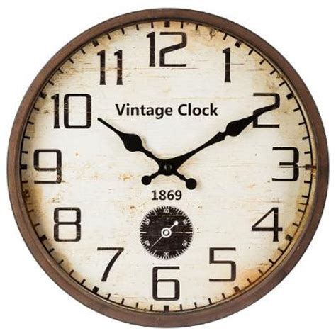 • wekkers zetten, timers toevoegen en een stopwatch gebruiken. Bruine vintage Klok 30cm - Trends by kay | Woondecoratie ...