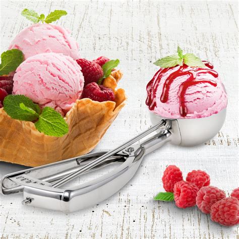 It depends upon your scoop. Jenaluca Ice Cream Scoop - Premium 18/8 Stainless Steel ...