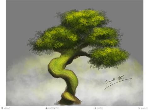 Tree Digital Art Illustrations Luciana Jackson