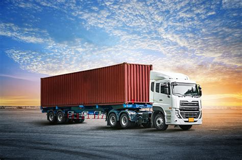 logistics import export background  container truck   dock stock