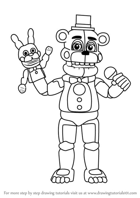 Fab Funtime Freddy Coloring Pages Youtube Mobox Mini Fnaf From The Best Porn Website