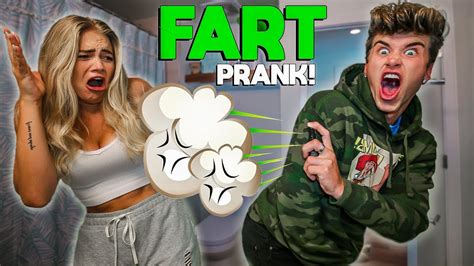 Farting On Girlfriend Prank Toxic Fart Spray Youtube