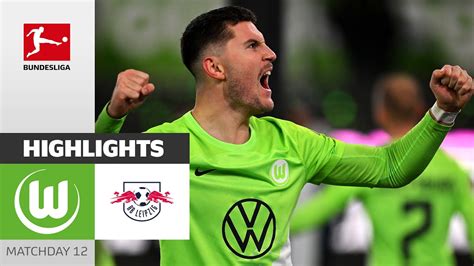 Vfl Wolfsburg Rb Leipzig Highlights Matchday Bundesliga